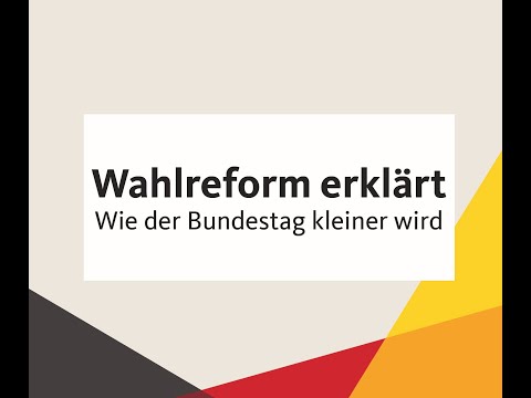 Wahlreform erklärt - Wie der Bundestag kleiner wird