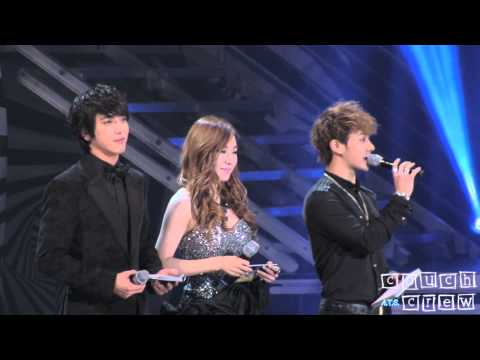 121110 MC Tiffany, Kikwang & Yonghwa - Opening Take #2 @ SBS Kpop Super Concert