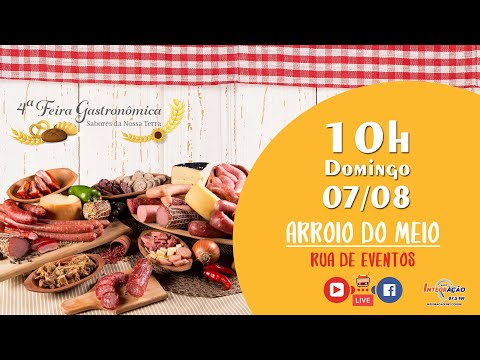 Ao Vivo da 4ª Feira Gastronômica Sabores da Nossa Terra