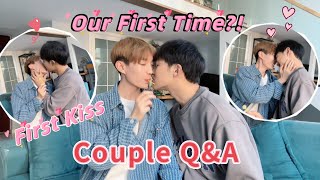 Talking About Our First Night😳 Reliving The First Kiss🔥Cute Gay Couple’s Q&A❤️
