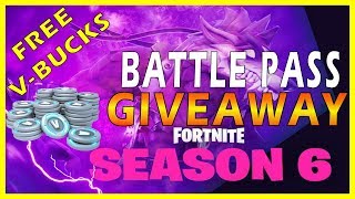 free v bucks giveaway for season 6 battle pass fortnite season 6 countdown - season 6 fortnite free v bucks