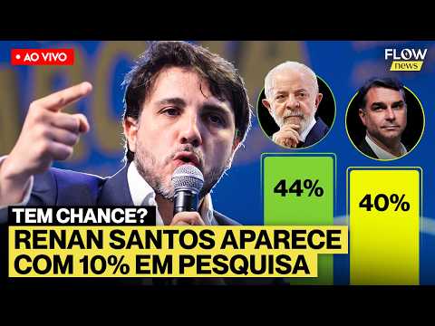 RENAN SANTOS APARECE 10% NA PESQUISA PALVER