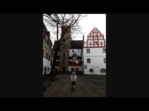 Wasserschloss Windischleuba - Deutschland. Замок на воде.