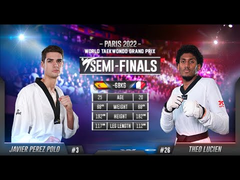 230 SF M 68kg ESP PEREZ POLO Javier FRA LUCIEN Theo | Paris 2022 World Taekwondo Grand-Prix