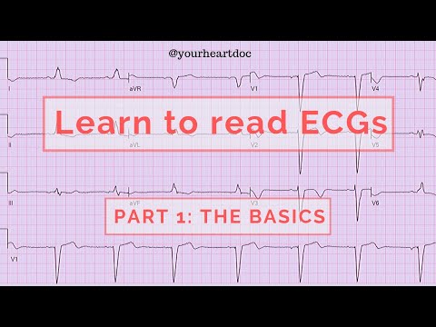 How to read an ECG / EKG Part 1. The Basics of understanding an electrocardiogram.