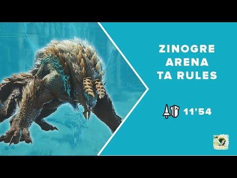 ZINOGRE SOLO ARENA (Lance) 11:54 TA Rules | MHW: Iceborne