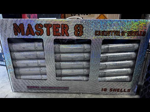 MASTER 8 canister shell firework 🧨🧨🔥💥 THE BIGGEST POSSIBLE 🤯