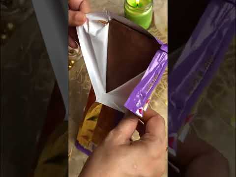 🥰Milka Milk Chocolate Review ASMR milka milk chocolate #chocolate #milkachocolate #shorts