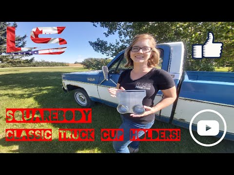 Square body Cup Holders for 1973-87 GM Trucks