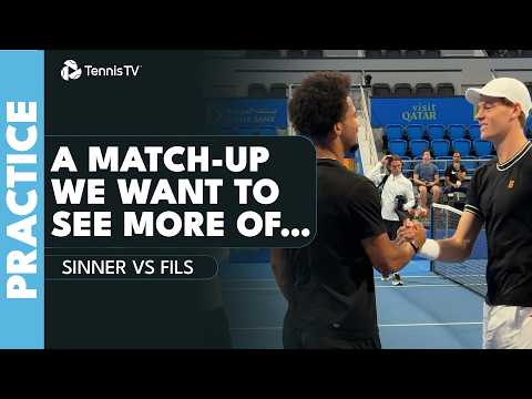 Fun Jannik Sinner vs Arthur Fils Practice Points | Doha 2026
