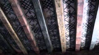 preview picture of video 'Painted Wooden Ceiling Huntingtower Castle Perth Perthshire Scotland'