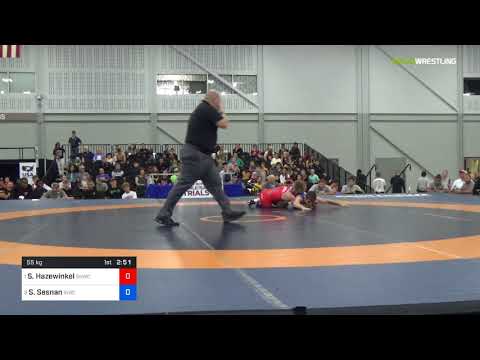 2018 Senior Greco Roman WTT/Greco Roman 55 Quarter-Finals - Sam Hazewinkel (SKWC) Vs. Sean Sesnan