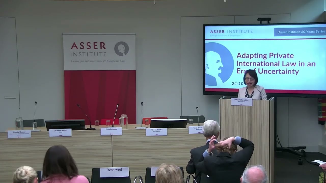 Opening and Keynote Speech: Adapting Private International Law in an Era of Uncertainty