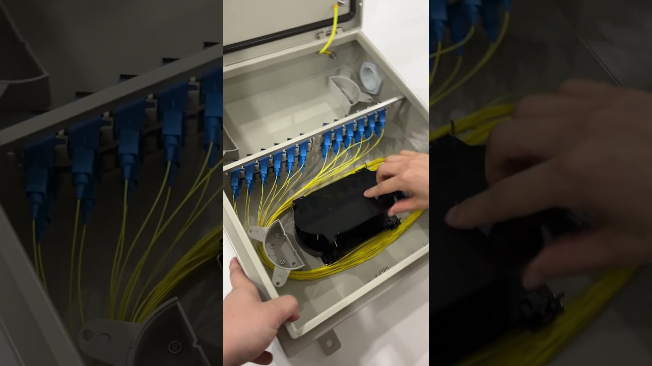 24 Port Wall Mounted FTTH Fiber Optic Patch Panel #ftth #fiberoptic  #patchpanel