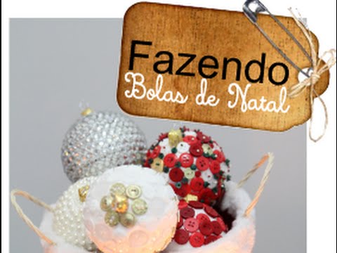 Criando bolas de Natal - DIY