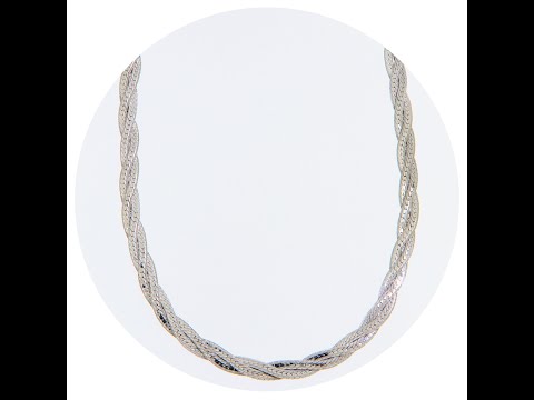 Lant Rasucit 4 mm Argint 925 Placat cu Rodiu - Shining Flow