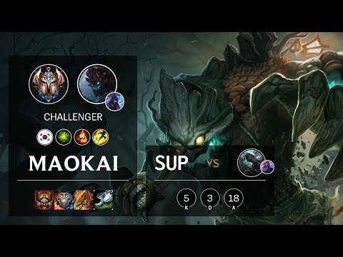 Maokai Support vs Senna - KR Challenger Patch 10.11