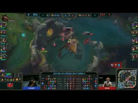 Fly Quest Vs Dignitas Game 2 HIGHLIGHTS NA LCS W3D2 2017 Spring Split