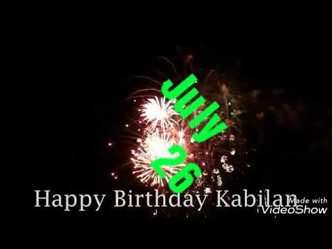 Happy birthday KABILAN JULY 26