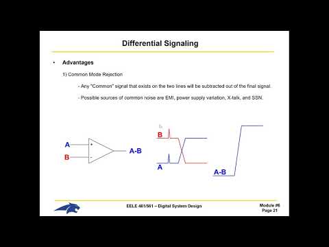 EELE 461-561 Lecture - Differential Signalling Basic (4/20/20)