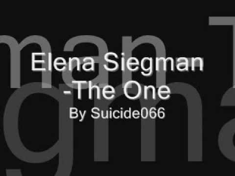 The one-Elena Siegman