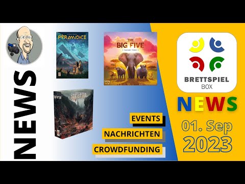 Brettspiel News der Brettspielbox vom 01. September 2023