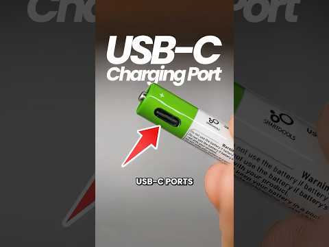 AA Batteries with USB-C Ports