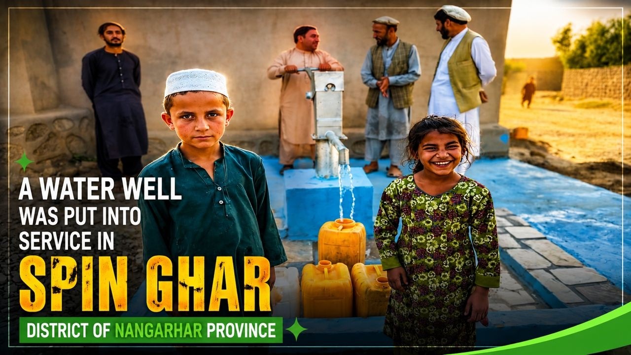 A Water Well Was Put Into Service in Spin Ghar District of Nangarhar ProvinceFinaly