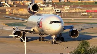 *Light Takeoff* FedEx McDonnell Douglas MD-11F Takeoff San Diego