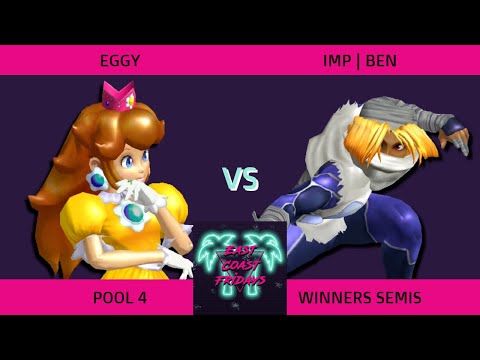 Eggy (Peach) vs. IMP | Ben (Sheik) - ECF 176 Pool 4 Winners Semifinals SSBM
