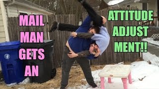 SLAMMING THE MAILMAN through a TABLE! WWE Wrestling Figure UNBOXING