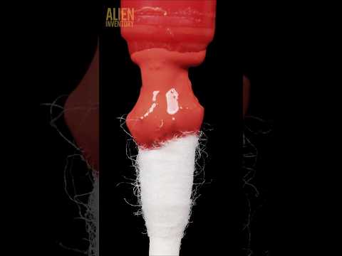 cotton swab vs red marker #asmr #satisfying #relaxing #macro