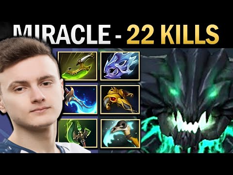 Outworld Destroyer Dota Gameplay Miracle with 22 Kills and Swift