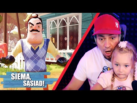 😮 CÓRKA POZNAJE SĄSIADA! (Juniorsky Hello Neighbor Część 1)