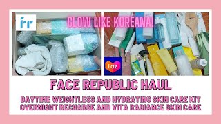 FACE REPUBLIC HAUL DAYTIME WEIGHTLESS AND HYDRATING KIT OVERNIGHT RECHARGE AND VITA RADIANCE SET