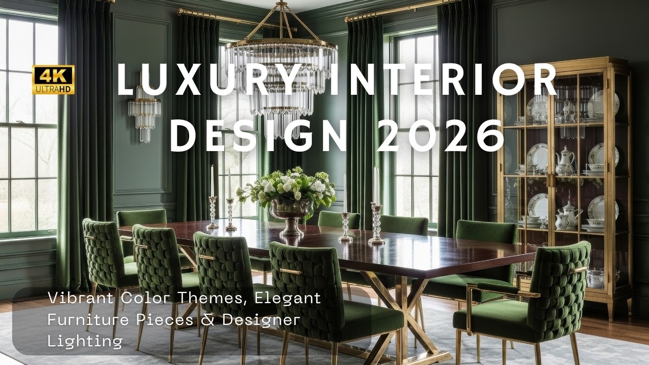 Premium Home Luxury Styling 2026 | Vibrant Color Themes, Elegant Furniture & Designer Lighting
