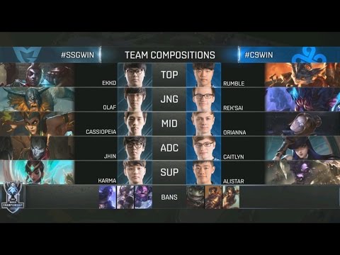 Samsung Galaxy vs Cloud9 Game 1 World Quarterfinal 2016 | C9 vs SSG