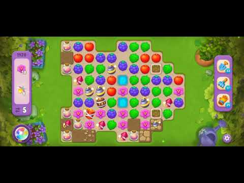 Gardenscapes Level 1928 [No booster] [Super Hard Level] #androidgameplay #gardenscapesgame #trandin