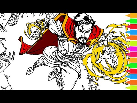 Coloring Doctor Strange, Hulk, Thor | Marvel Avengers | Coloring Book Pages