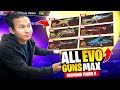 Upgrading All Evo Gun Skins Max With More Than 50000 Diamonds New Diamond King Tonde Gamer