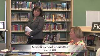 preview picture of video 'Norfolk School Committee 5/14/13'