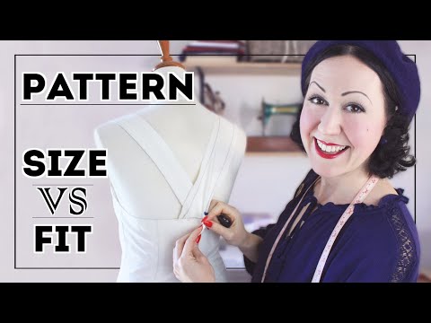 An easy way to look at CUSTOM FITTING SEWING PATTERNS to your body – Pattern size vs garment fit?