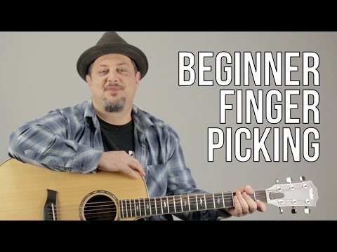 Beginner Fingerpicking Guitar Lesson - How to play Fingerstyle Guitar For a Beginner