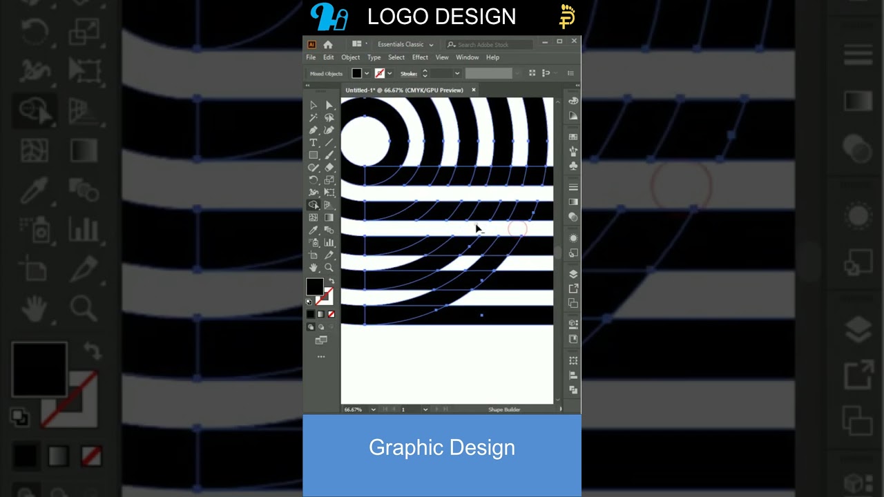 Logo Loop Design | Adobe Illustrator Tutorial #shorts