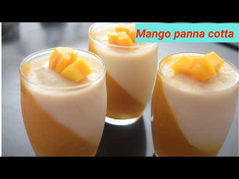 Mango panna cotta in Tamil | Mango dessert | Mango Recipes | Mango pudding | Eggless pudding