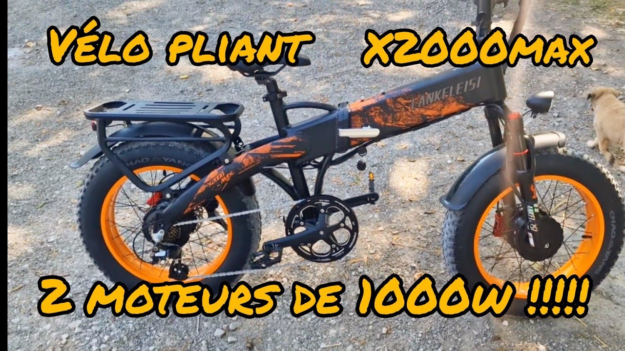 VÉLO ÉLECTRIQUE LANKELEISI X2000MAX très puissant avec ses 2 moteurs de 1000 watts 👍