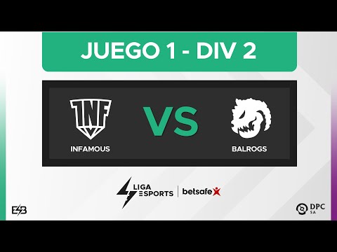 Infamous Gaming vs Balrogs - Juego 1 DPC 2023 SA Spring Tour División II