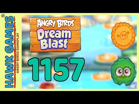 Angry Birds Dream Blast Level 1157 - Walkthrough, No Boosters