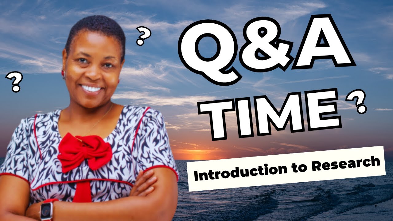Q & A - INTRODUCTION TO RESEARCH METHODS