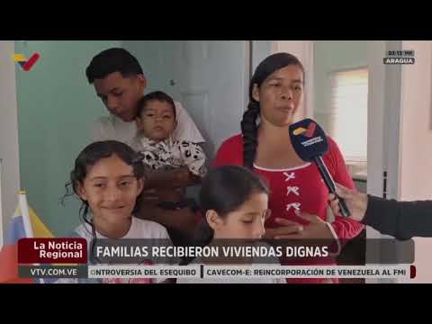 Familias del estado Aragua recibieron viviendas dignas